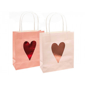 Rico Design 2 Gift Bags HEARTS