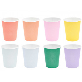 Rico Design 8 Paper Cups RAINBOW mix