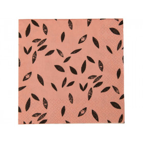 Rico Design 20 napkins LEAVES pink