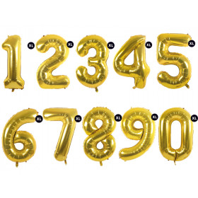 Rico Design XL Birthday Balloon gold