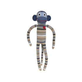 Hickups XXL sock monkey light blue / grey
