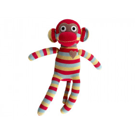 Hickups Sock Monkey red & yellow