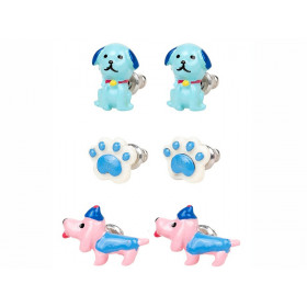 Souza 3 Pairs Earring Set DOGS