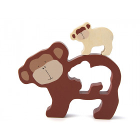 Trixie Wooden Baby puzzle MONKEY