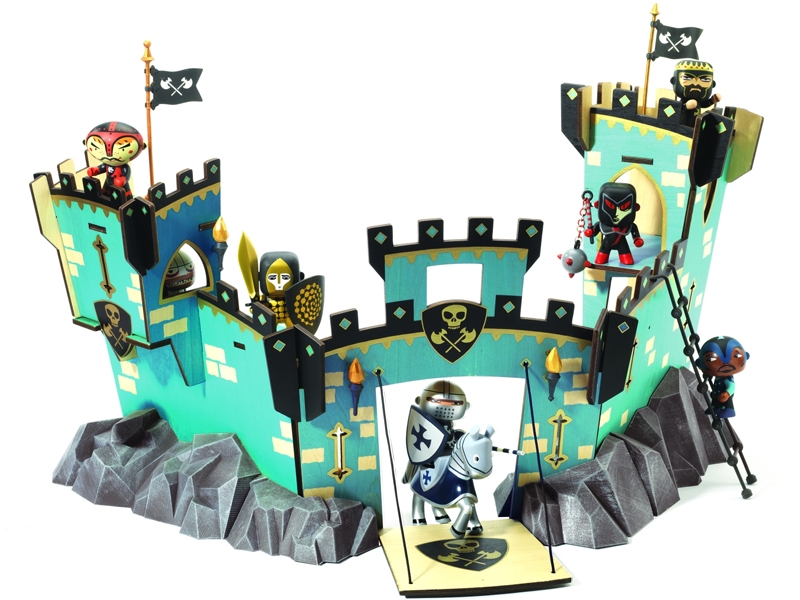 Djeco Arty Toys Knights Castle CASTEL ON ZE ROCK - TakaTomo.de