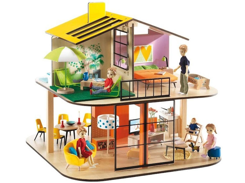 Puppenhaus Cubic Haus von DJECO modern Stylisch DESIGN 
