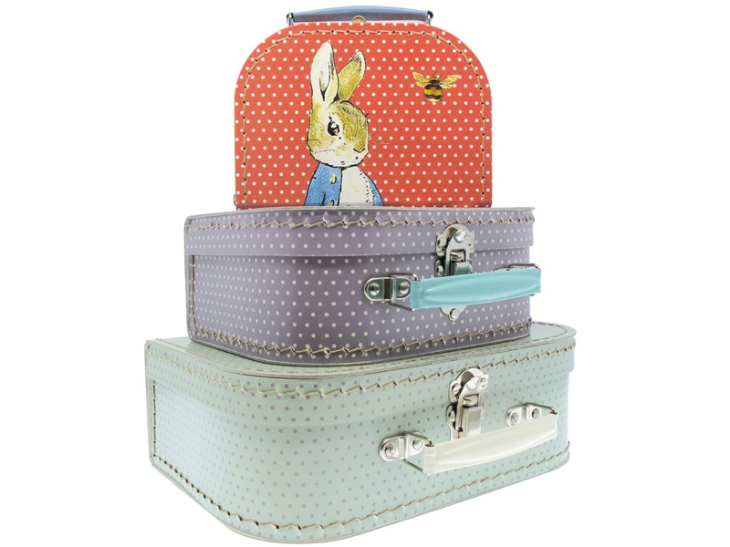 peter rabbit storage suitcases