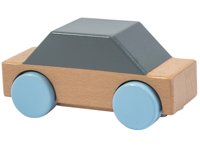 Sebra Wooden Toy Car - Grey – Scandiborn